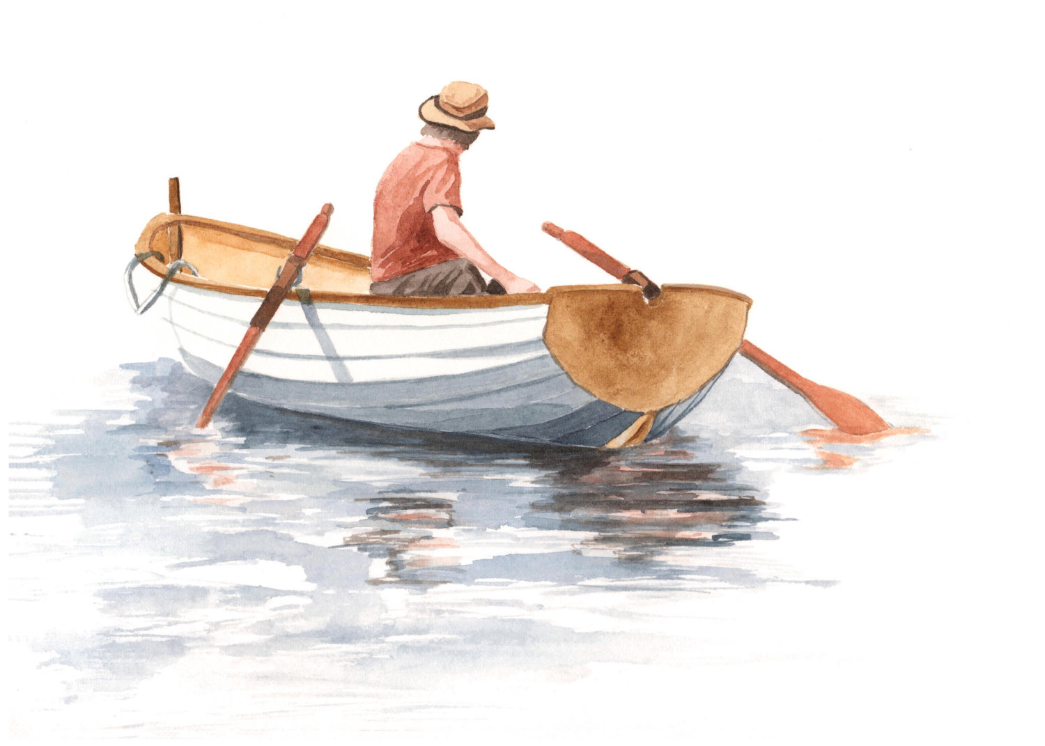 1500x1071 Watercolor Boat Paintings