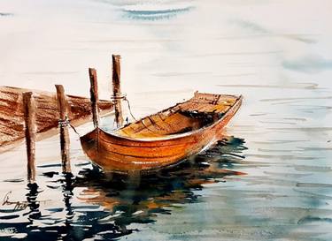 375x273 Watercolor Boats Paintings For Sale Saatchi Art