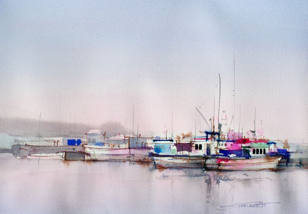 1024x712 Watercolor Boats