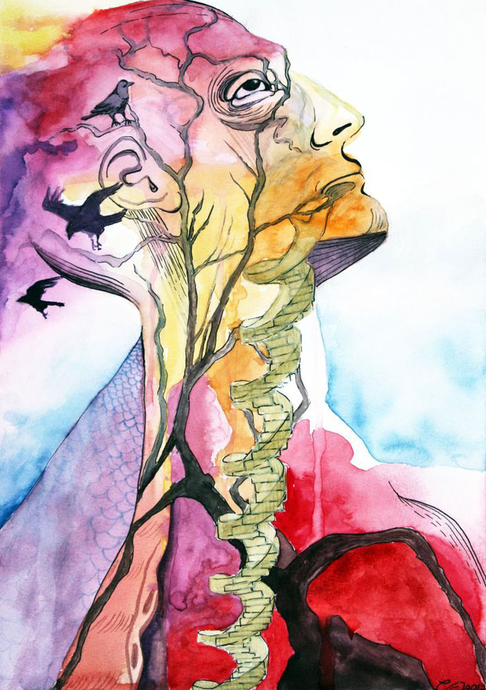 690x980 Body Parts Watercolor Painting Christina