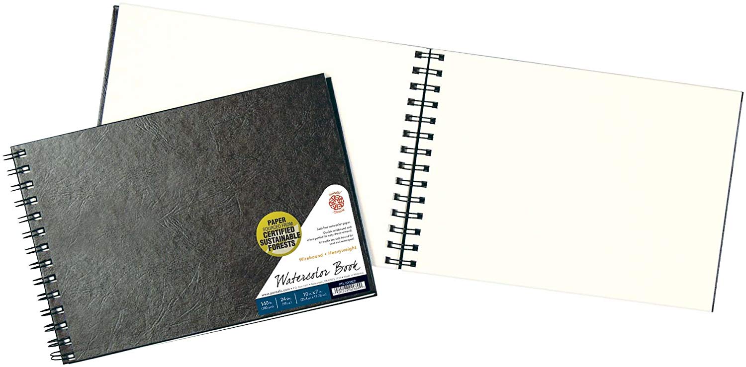 1500x739 Pentalic Watercolor Field Book, 7 Inch By 10 Inch