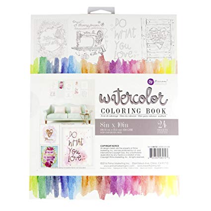 425x425 Prima Marketing 585723 8x10 Watercolor Coloring Book