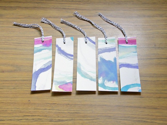 648x486 Diy Watercolor Bookmarks