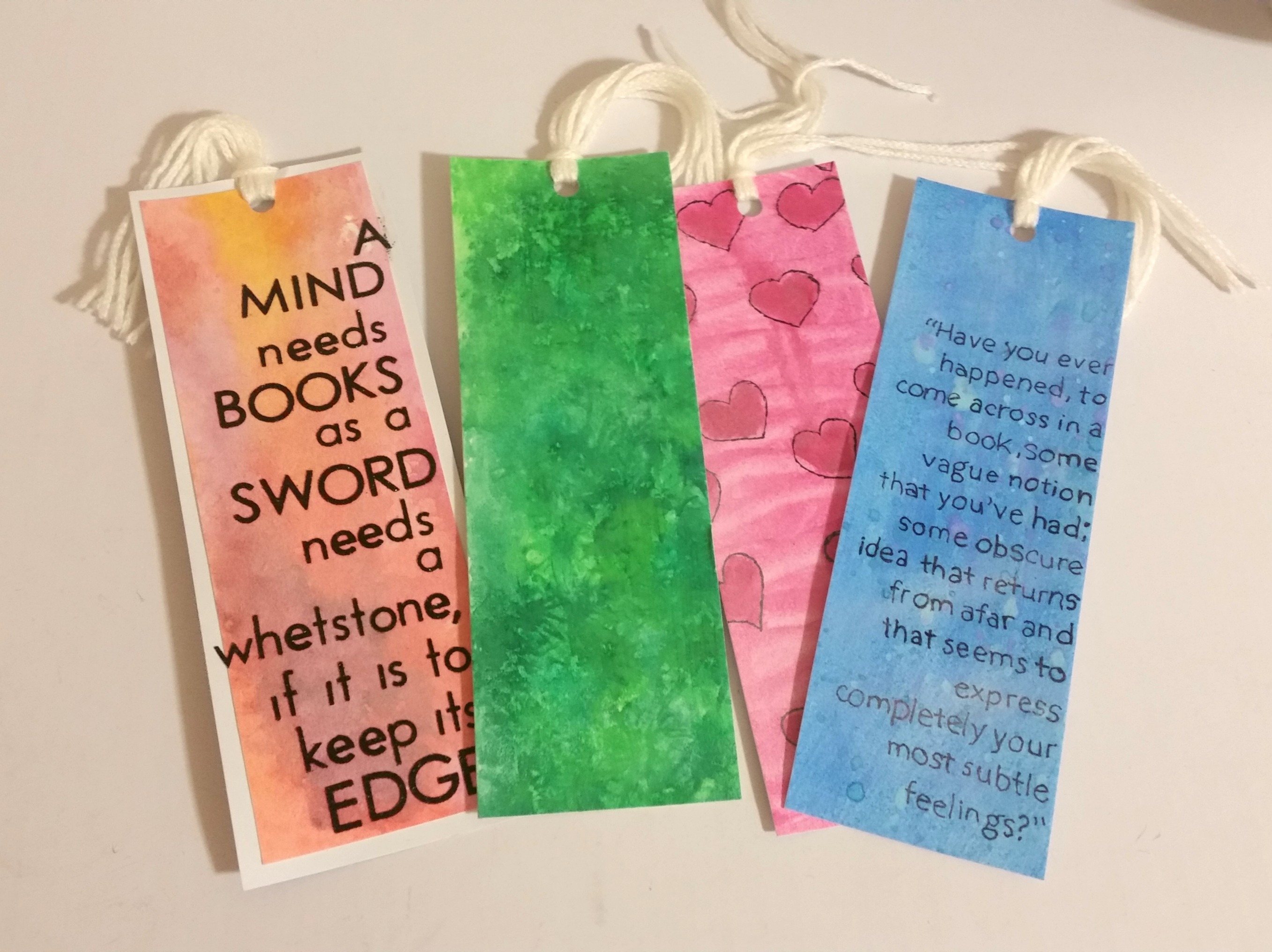 2715x2032 How To Make Watercolor Bookmarks The Hob Bee Hive