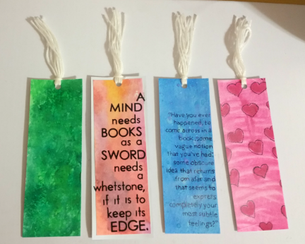 432x346 How To Make Watercolor Bookmarks The Hob Bee Hive