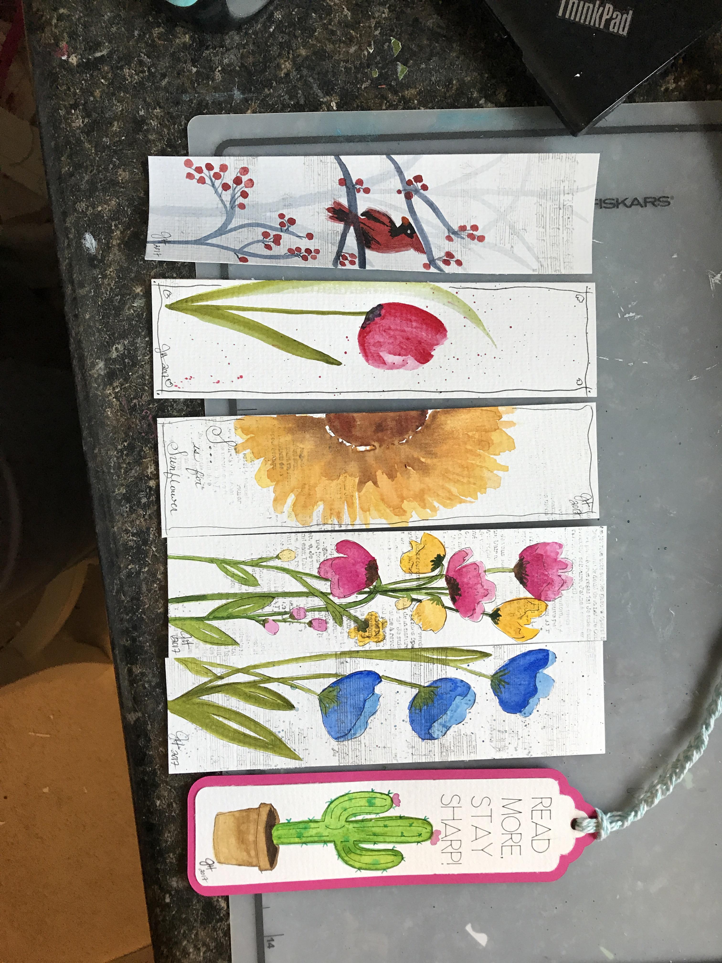 3024x4032 Some Watercolor Bookmarks I Made For Christmas Presents