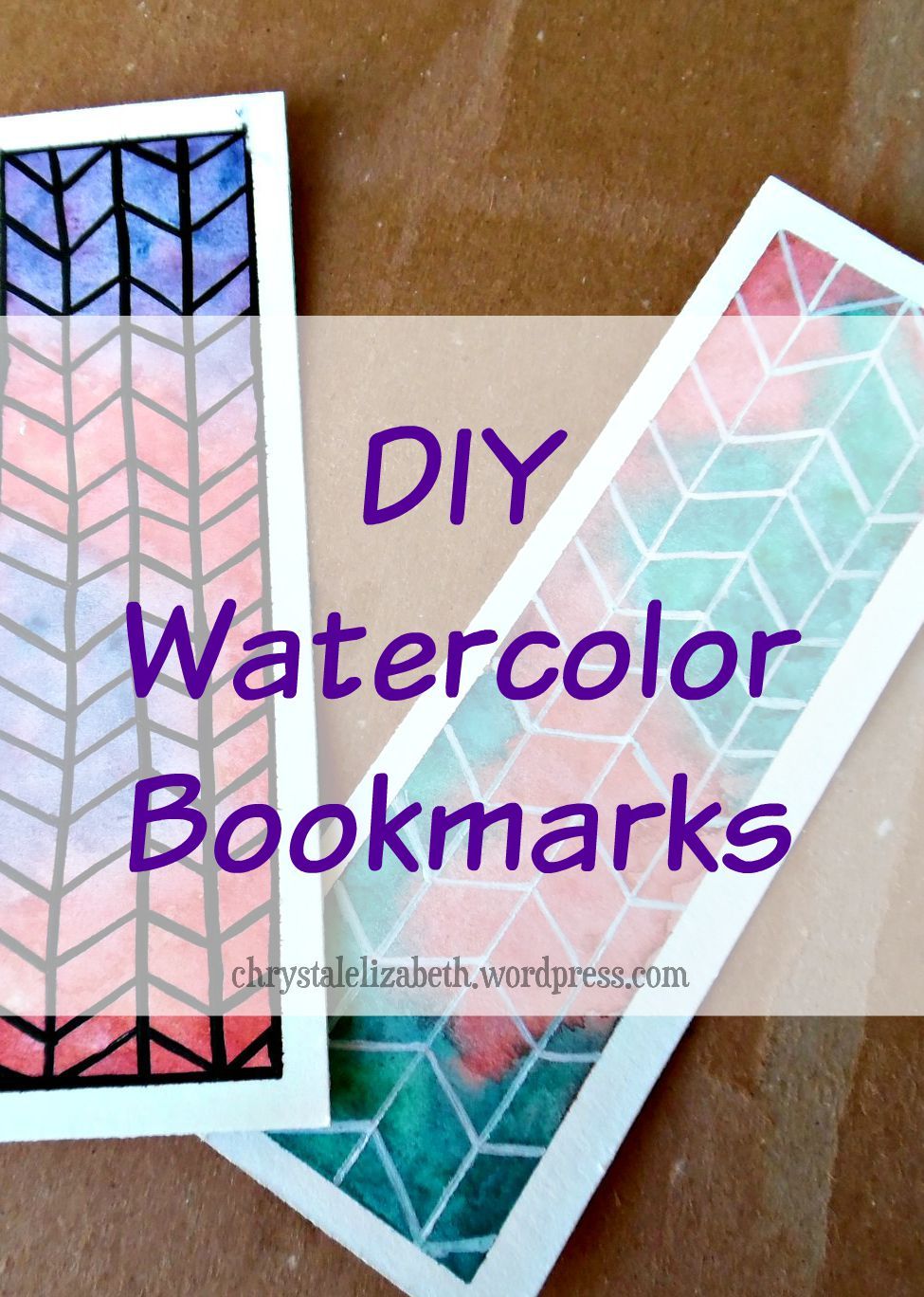975x1368 Diy Watercolor Bookmarks {How I Made It Step By Step} In 2018