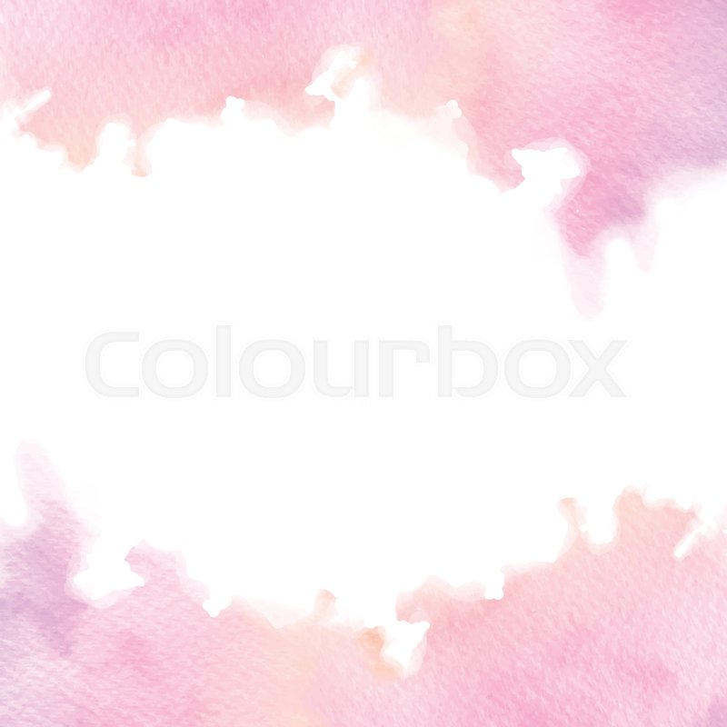 800x800 Hand Painted Pink Watercolor Border Texture With Soft Edges