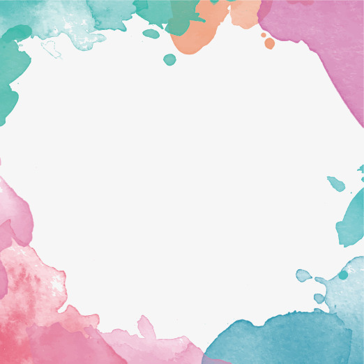 522x522 Vector Hand Painted Watercolor Border, Vector, Hand Painted