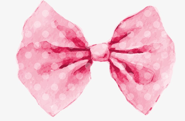 650x424 Watercolor Cute Pink Bow, Watercolor, Lovely, Pink Png And Vector