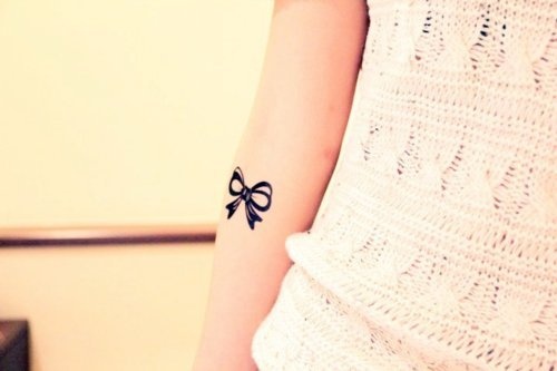500x333 Little Bow Tattoo Best Tattoo Design Ideas