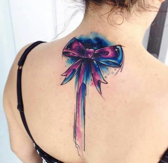 552x537 Watercolor Bow Tattoo Ideas Watercolor, Tattoo And