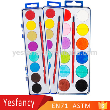 350x350 Hot Selling 12 Colors Water Based Paint Watercolor Paint Box