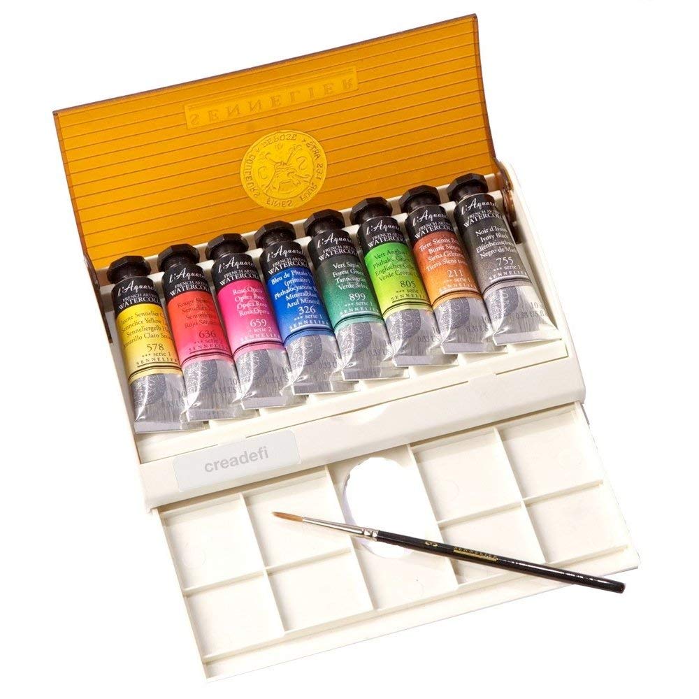 1000x1000 Sennelier Watercolor Travel Box 8 Tube Set