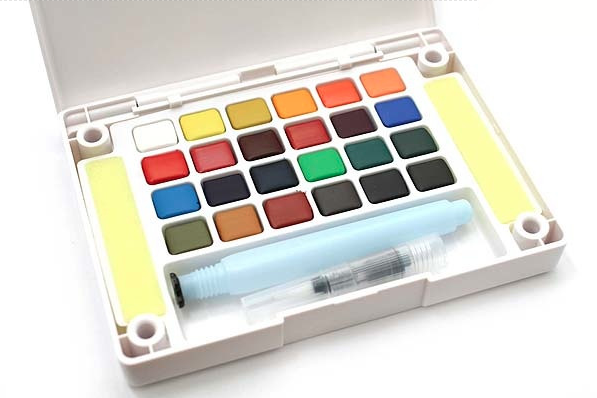 597x398 Sakura Petit Color Watercolor Field Sketch Box Set