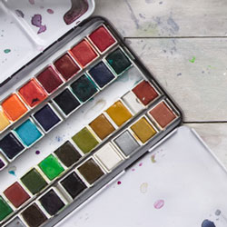 250x250 Watercolour Boxes