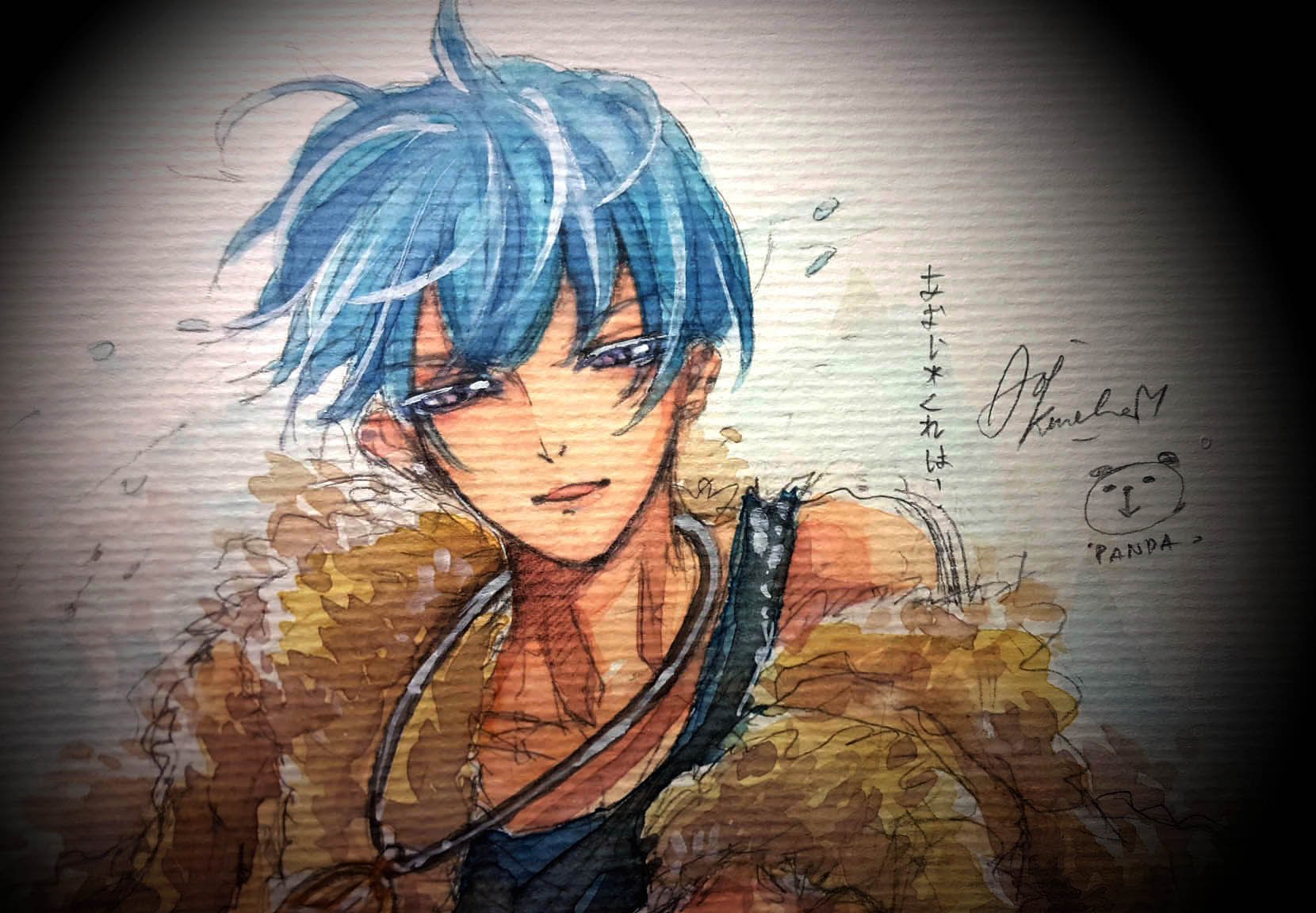 1660x1152 Ikemen Anime Boy Watercolour With Sakura Koi Pentel Watercolor