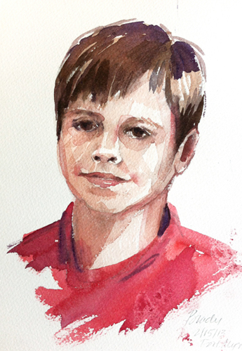 345x500 Watercolor Portraits Painted From Life