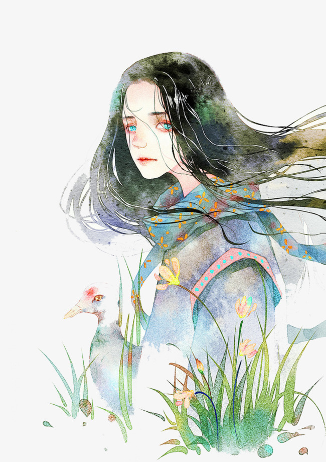 650x920 Blue Watercolor Boy Illustration, Blue, Watercolor, Boy Png And