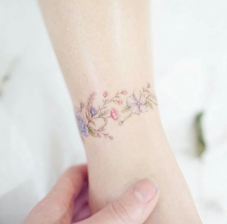 736x729 Image Result For Flower Watercolor Bracelet Tattoos Decor Ideas
