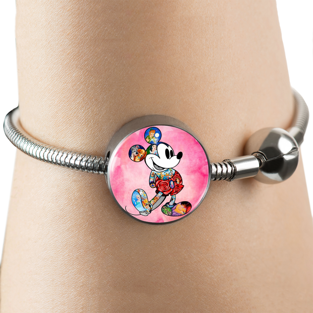 1000x1000 Mickey Watercolor Charm Bracelet Passiondistrict