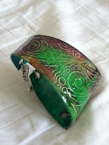 371x494 Watercolor Paper Bracelet