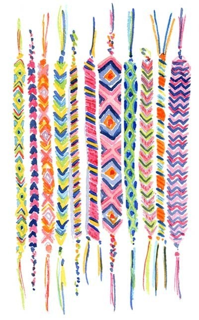 400x644 Watercolor Wednesdays Friendship Bracelets