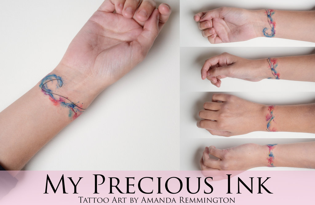 1024x665 Freehand Watercolor Wave Splah Bracelet By Mentjuh