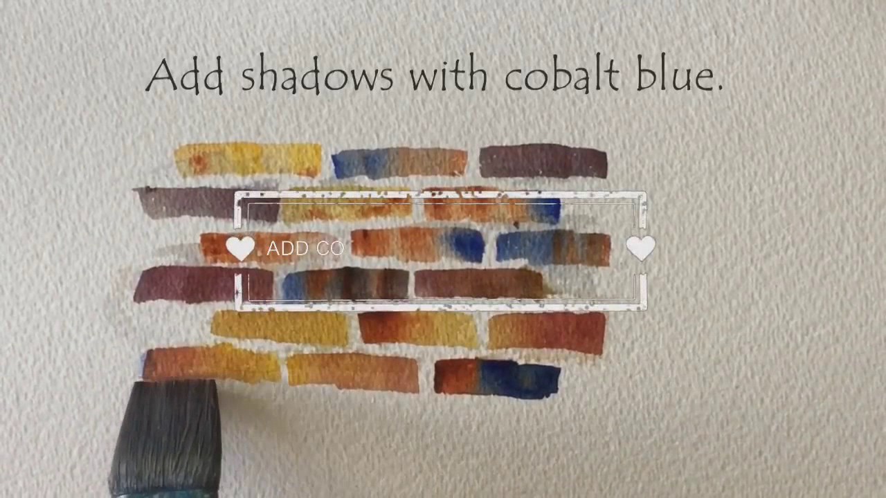 1280x720 How To Paint Brick Texture In Watercolor