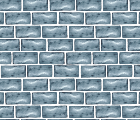 470x403 Watercolor Brick Wall Fabric