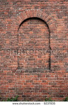 236x368 Brick Wall In Brown Shades, Watercolor Painting Postcard Work