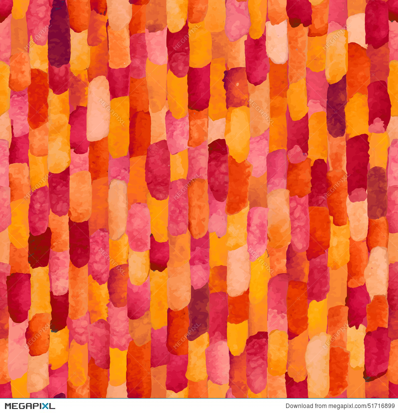 800x830 Watercolor Bricks. Vector Abstract Seamless Pattern. Illustration