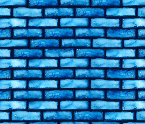 470x402 Blue Watercolor Bricks Wallpaper
