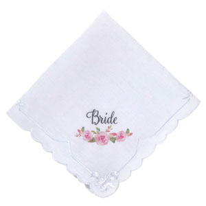 300x300 Watercolor Bride Hankie
