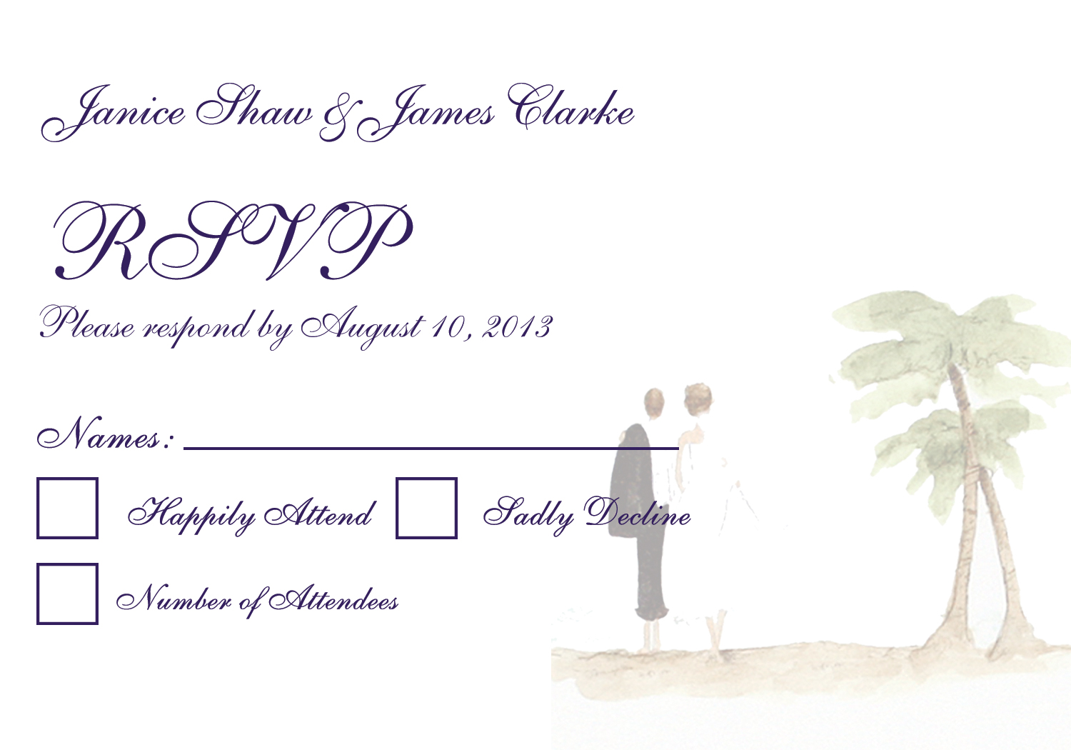 1500x1050 Beach Wedding Invitation