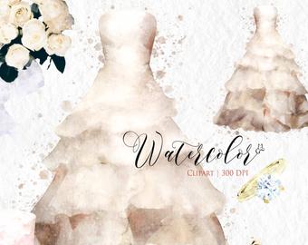 340x270 Wedding Dress Art Etsy