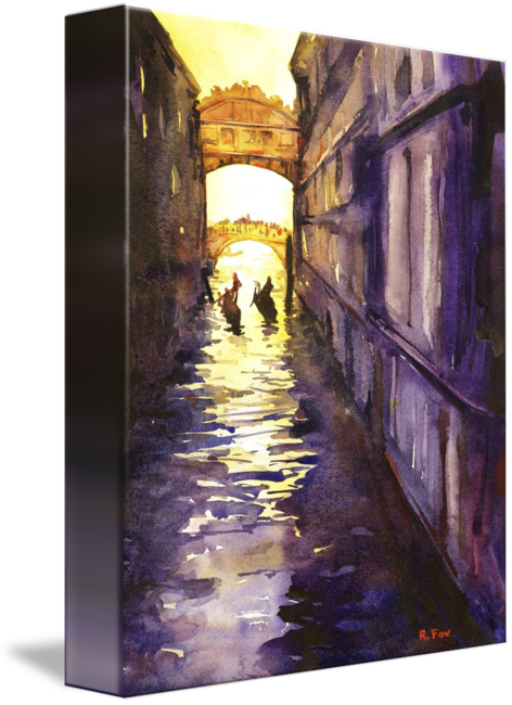 472x650 Watercolor Painting Of Bridge Of Sighs Venice, It By Ryan Fox
