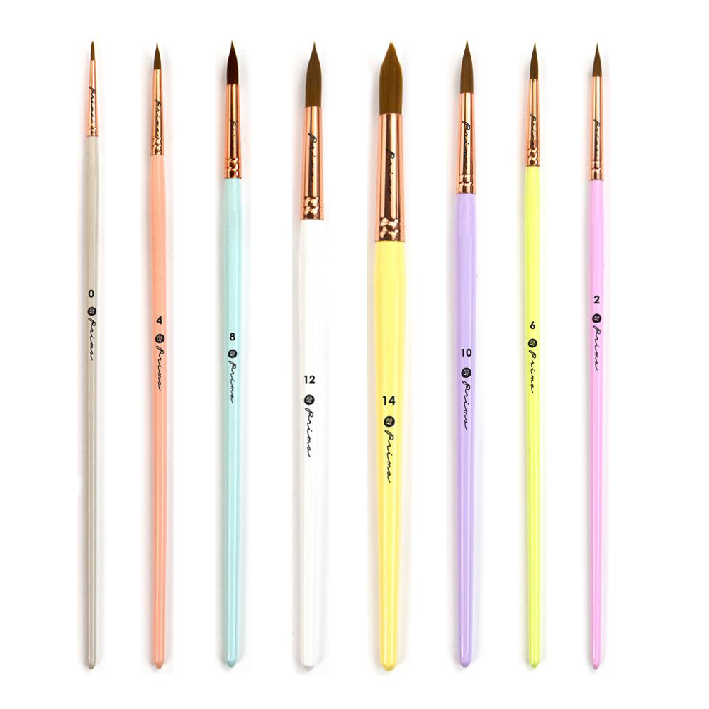 1000x1000 Round Watercolor Brushes Art Journal Junction Llc