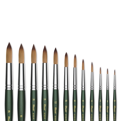 400x400 Utrecht Series 6150 Synthetic Golden Taklon Round Watercolor