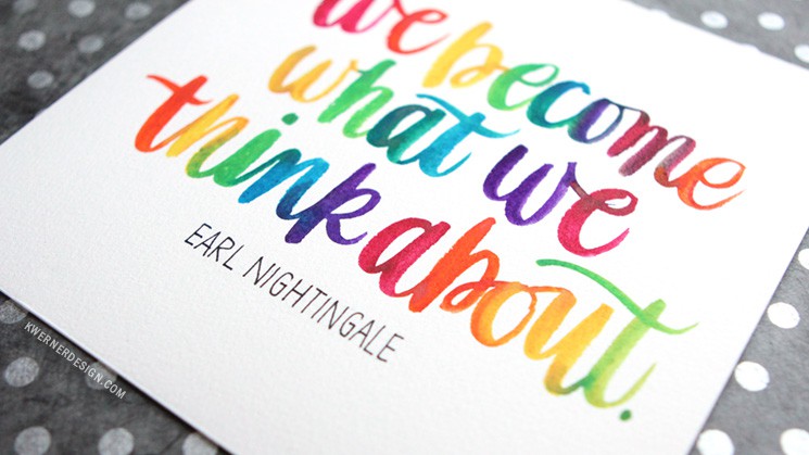 745x419 Rainbow Watercolor Brush Lettering (In Real Time) Kwernerdesign Blog