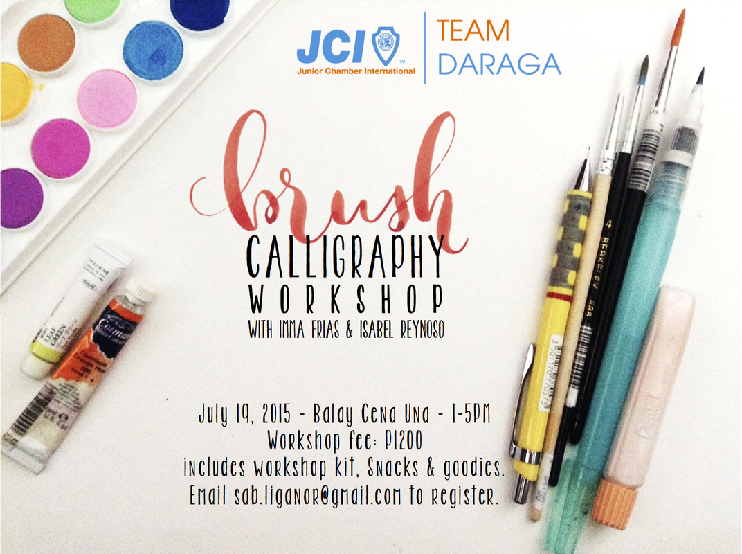 1072x800 The Most Awesome Brush Calligraphy Workshop So Far )