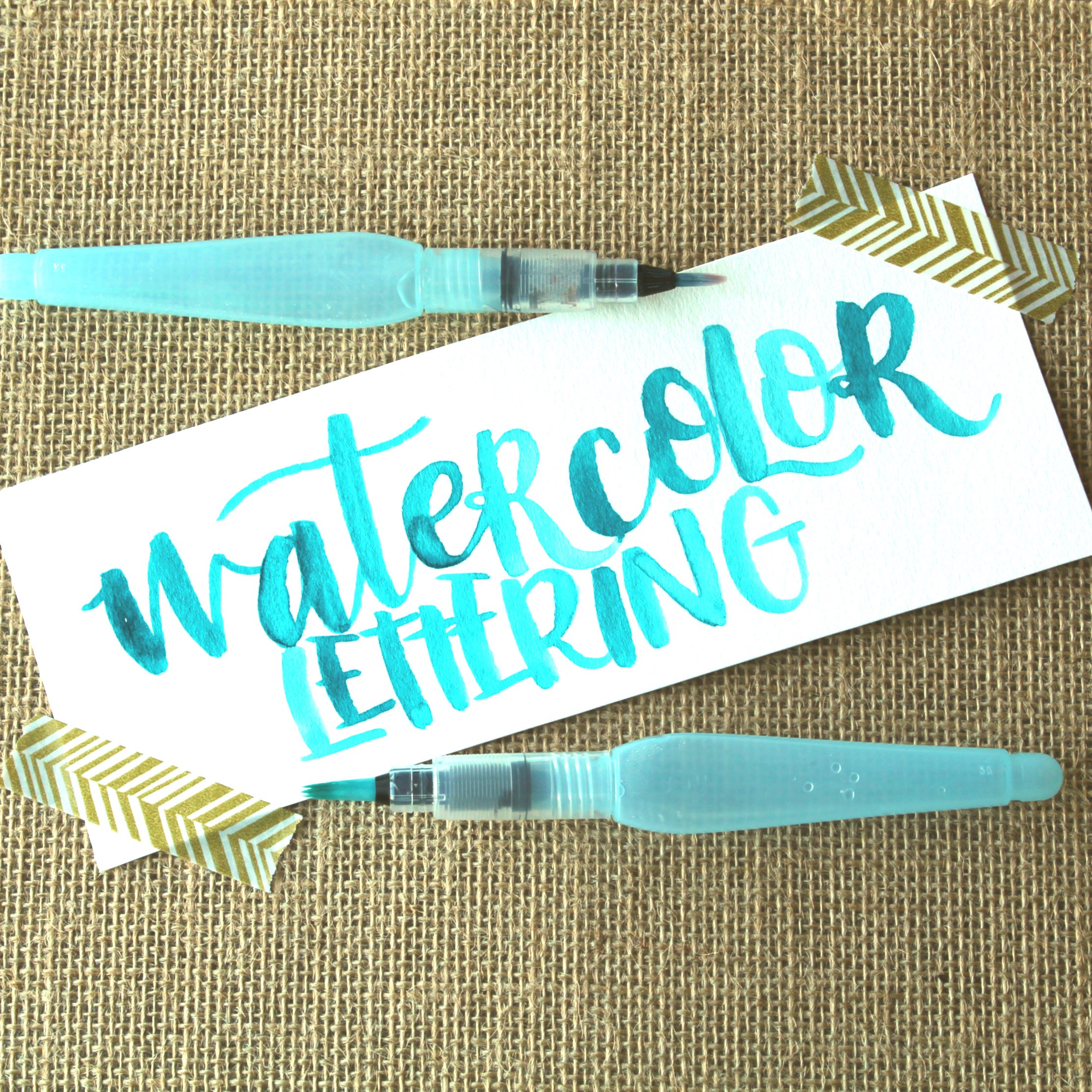 2225x2225 Watercolor Brush Lettering With A Water Brush