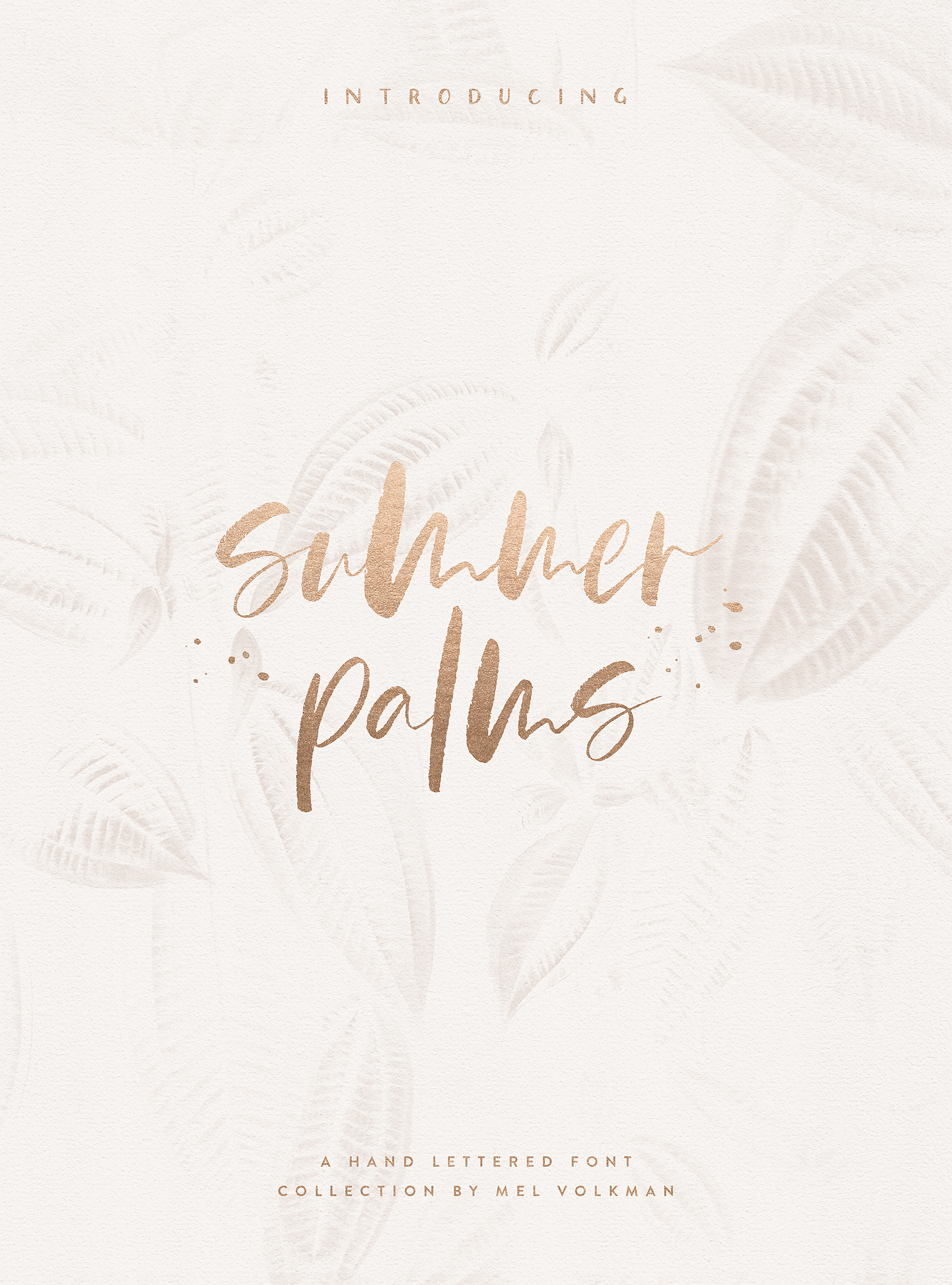 1600x2160 Summer Palms Font Collection Mel Volkman