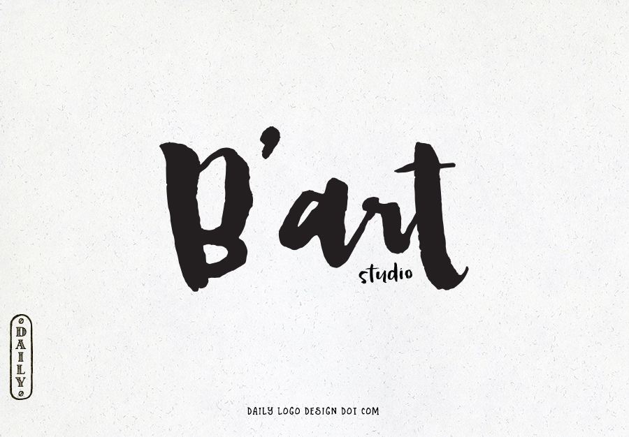 900x626 Watercolor Brush Font Logo Design By Daily Logo Design, The Paris