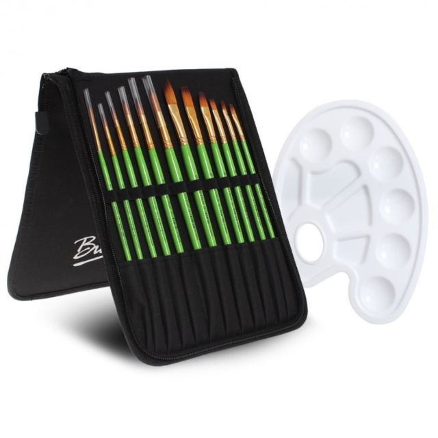 640x640 Clear Acrylic Paint Brushes Watercolor Brush Holder Kit Bulk Small