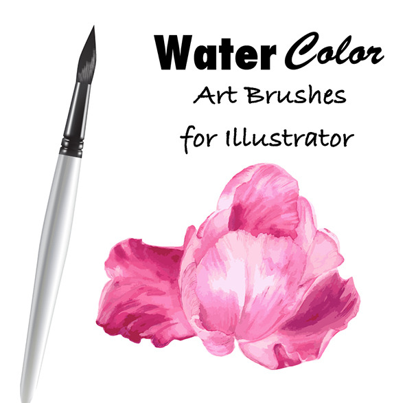590x586 Watercolor Vector Art Brushes By Golubok Graphicriver