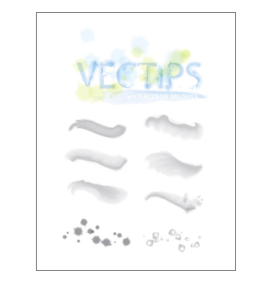 550x576 Free Watercolor Brushes And Tutorial