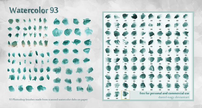 690x368 93 Free Watercolor Brushes