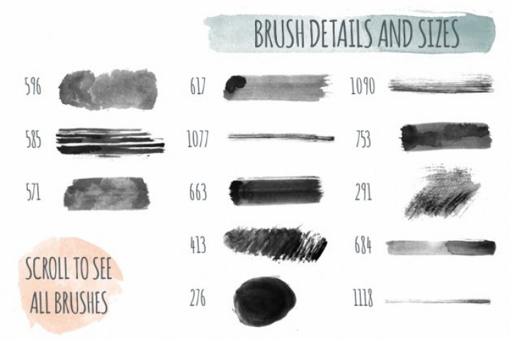 720x479 Handmade Watercolor Ps Brushes By Favete Art