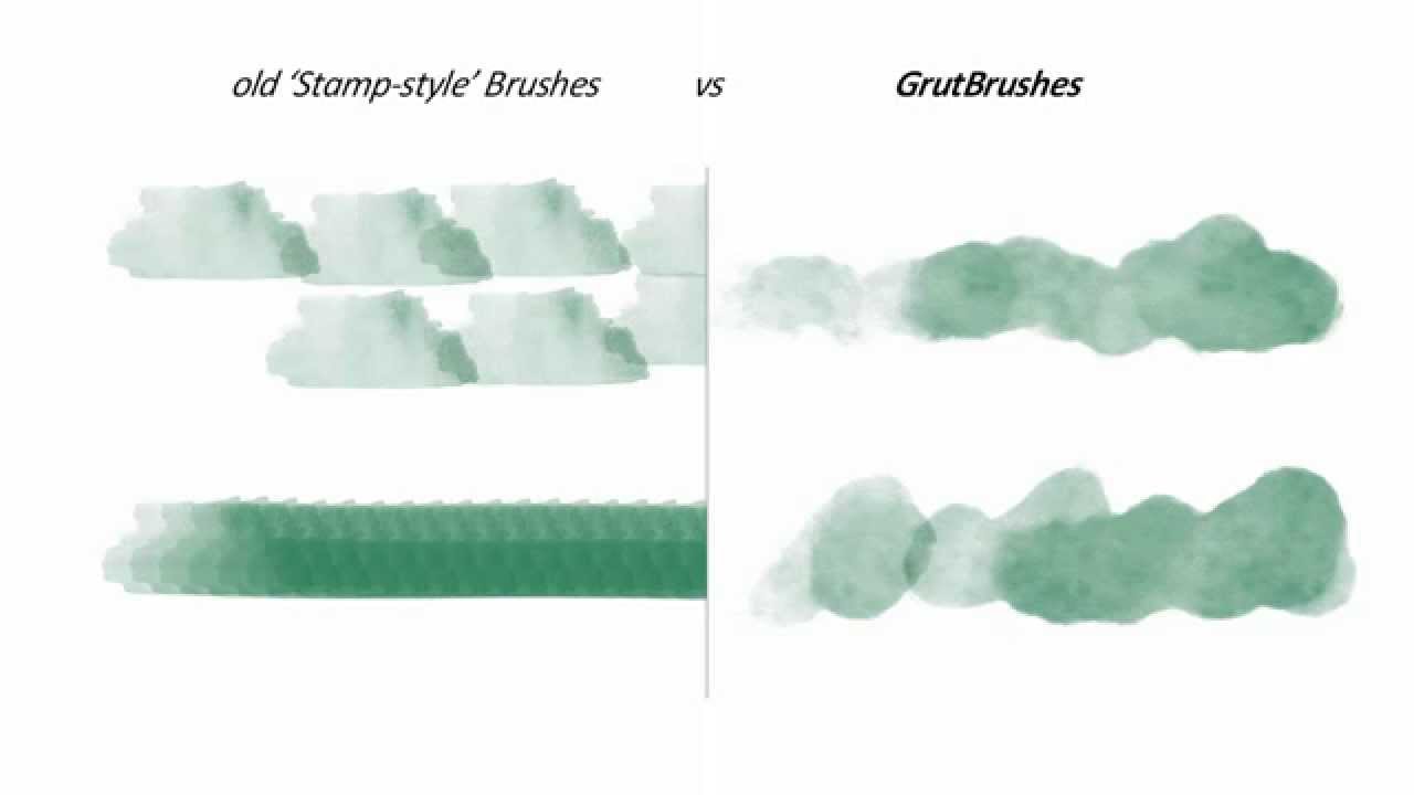 1280x720 Pressure Responsive Photoshop Watercolor Brushes Vs Stamp Style